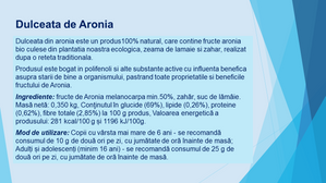 Dulceata de Aronia